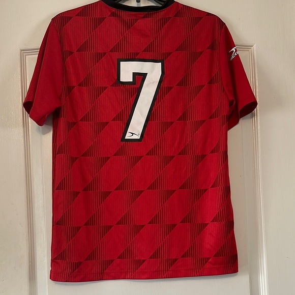 Men's Red Soccer Shirt - Picture 5 of 5